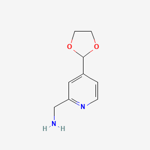 (4-(1,3-Dioxolan-2-yl)pyridin-2-yl)methanamine