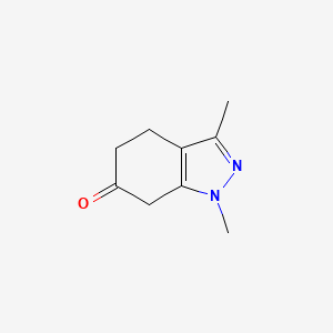 molecular formula C9H12N2O B14864616 1,3-Dimethyl-1,4,5,7-tetrahydro-6H-indazol-6-one 