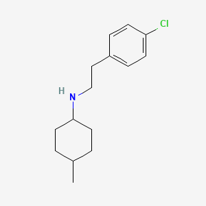 molecular formula C15H22ClN B1486465 N-[2-(4-chlorophenyl)ethyl]-4-methylcyclohexan-1-amine CAS No. 1036618-20-8