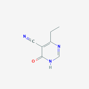 molecular formula C7H7N3O B14864654 4-Ethyl-6-hydroxypyrimidine-5-carbonitrile 