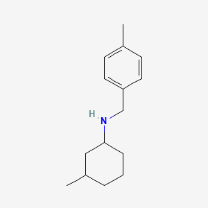 molecular formula C15H23N B1486466 3-methyl-N-[(4-methylphenyl)methyl]cyclohexan-1-amine CAS No. 1036545-51-3