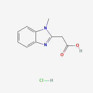 2-(1-methyl-1H-1,3-benzodiazol-2-yl)acetic acid HCl