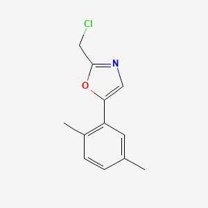 molecular formula C12H12ClNO B1486468 2-(Chloromethyl)-5-(2,5-dimethylphenyl)oxazole CAS No. 1094382-39-4