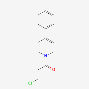 molecular formula C14H16ClNO B1486469 3-chloro-1-(4-phenyl-3,6-dihydropyridin-1(2H)-yl)propan-1-one CAS No. 1094530-08-1