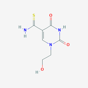 molecular formula C7H9N3O3S B14864721 1-(2-Hydroxyethyl)-2,4-dioxo-1,2,3,4-tetrahydropyrimidine-5-carbothioamide 