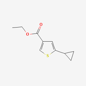 molecular formula C10H12O2S B14864729 Ethyl 5-cyclopropylthiophene-3-carboxylate 