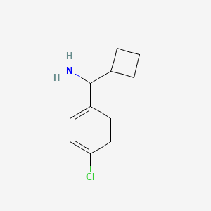 molecular formula C11H14ClN B1486476 (4-Chlorophenyl)(cyclobutyl)methanamine CAS No. 1094483-37-0