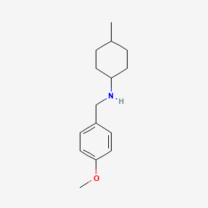 molecular formula C15H23NO B1486479 N-[(4-methoxyphenyl)methyl]-4-methylcyclohexan-1-amine CAS No. 1019565-58-2