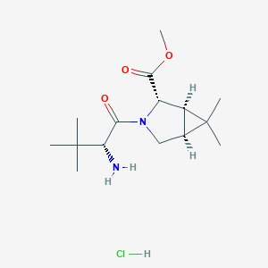 (1S,2S,5R)-Methyl 3-((R)-2-aMino-3,3-diMethylbutanoyl)-6,6-diMethyl-3-azabicyclo[3.1.0]hexane-2-carboxylate (hydrochloride)