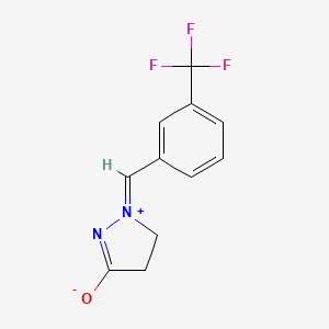 molecular formula C11H9F3N2O B14864812 1-(3-Trifluoromethylphenyl)methyleneimmonium-3-pyrazolidine-1,2-inner salt 