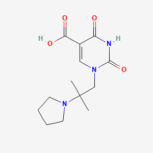 1-(2-Methyl-2-(pyrrolidin-1-yl)propyl)-2,4-dioxo-1,2,3,4-tetrahydropyrimidine-5-carboxylic acid