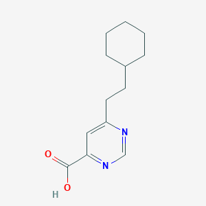 6-(2-Cyclohexylethyl)pyrimidine-4-carboxylic acid