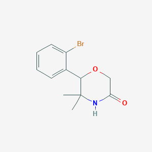 6-(2-Bromophenyl)-5,5-dimethylmorpholin-3-one