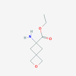 molecular formula C9H15NO3 B14864909 Ethyl 6-amino-2-oxaspiro[3.3]heptane-6-carboxylate 