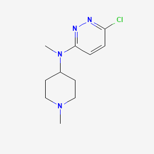 molecular formula C11H17ClN4 B1486491 6-氯-N-甲基-N-(1-甲基哌啶-4-基)吡啶并嗪-3-胺 CAS No. 1152555-09-3