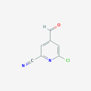 6-Chloro-4-formylpyridine-2-carbonitrile