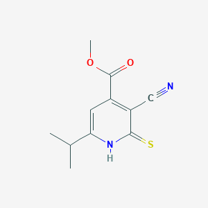 Methyl 3-cyano-6-isopropyl-2-thioxo-1,2-dihydropyridine-4-carboxylate