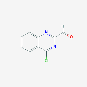 molecular formula C9H5ClN2O B14864982 4-Chloroquinazoline-2-carbaldehyde 