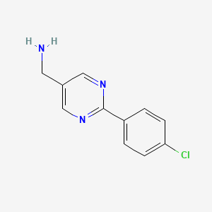 (2-(4-Chlorophenyl)pyrimidin-5-YL)methanamine