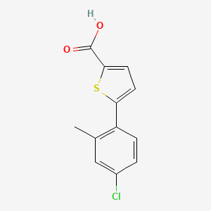 molecular formula C12H9ClO2S B1486503 5-(4-Chloro-2-methylphenyl)thiophene-2-carboxylic acid CAS No. 1099632-00-4
