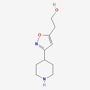 2-(3-(Piperidin-4-yl)isoxazol-5-yl)ethan-1-ol