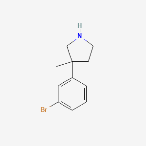 3-(3-Bromophenyl)-3-methylpyrrolidine