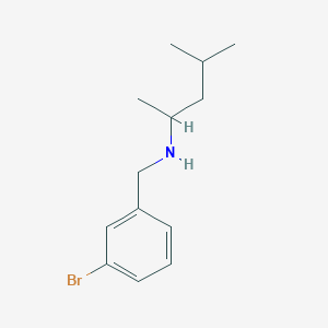 molecular formula C13H20BrN B1486506 [(3-Bromophenyl)methyl](4-methylpentan-2-yl)amine CAS No. 1096899-57-8