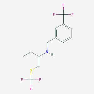 (3-Trifluoromethyl-benzyl)-(1-trifluoromethylsulfanylmethylpropyl)-amine