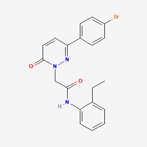 molecular formula C20H18BrN3O2 B14865071 2-(3-(4-bromophenyl)-6-oxopyridazin-1(6H)-yl)-N-(2-ethylphenyl)acetamide 