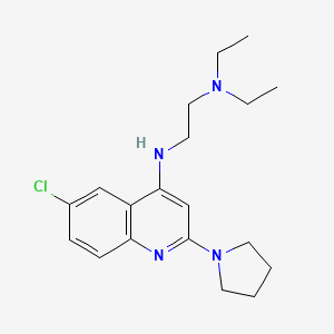 N'-(6-Chloro-2-(pyrrolidin-1-yl)quinolin-4-yl)-N,N-diethylethane-1,2-diamine