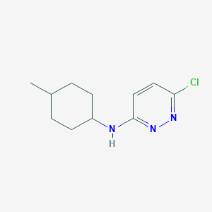 molecular formula C11H16ClN3 B1486509 6-chloro-N-((1r,4r)-4-methylcyclohexyl)pyridazin-3-amine CAS No. 1597143-98-0
