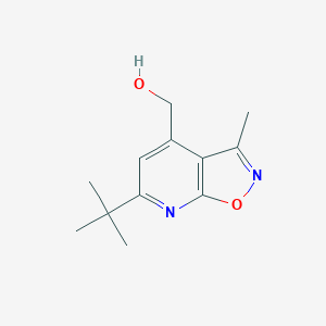 molecular formula C12H16N2O2 B14865119 (6-(Tert-butyl)-3-methylisoxazolo[5,4-b]pyridin-4-yl)methanol 