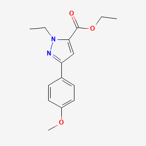 Ethyl 1-ethyl-3-(4-methoxyphenyl)-1H-pyrazole-5-carboxylate