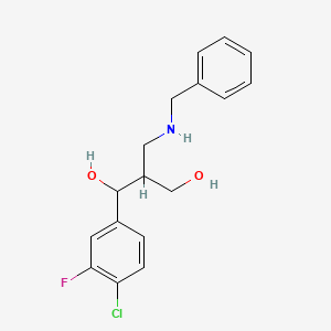 (1R,2S)-2-((Benzylamino)methyl)-1-(4-chloro-3-fluorophenyl)propane-1,3-diol