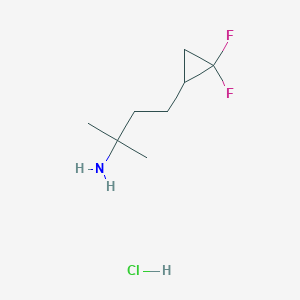 4-(2,2-Difluorocyclopropyl)-2-methylbutan-2-amine hydrochloride