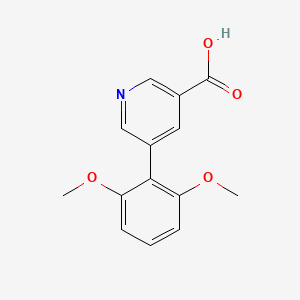 5-(2,6-Dimethoxyphenyl)nicotinic acid