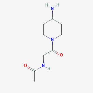 molecular formula C9H17N3O2 B1486518 N-[2-(4-aminopiperidin-1-yl)-2-oxoethyl]acetamide CAS No. 1154263-27-0