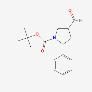 Tert-butyl 4-formyl-2-phenylpyrrolidine-1-carboxylate