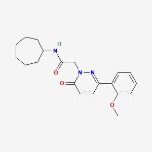 N-cycloheptyl-2-(3-(2-methoxyphenyl)-6-oxopyridazin-1(6H)-yl)acetamide