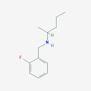 molecular formula C12H18FN B1486523 [(2-氟苯基)甲基](戊-2-基)胺 CAS No. 1019593-92-0