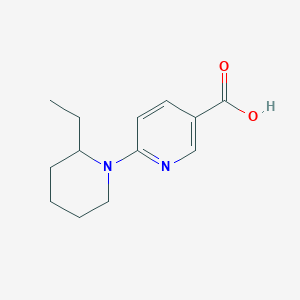 molecular formula C13H18N2O2 B1486525 6-(2-乙基哌啶-1-基)烟酸 CAS No. 1094775-92-4