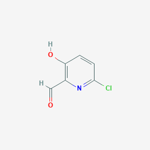 molecular formula C6H4ClNO2 B14865260 6-Chloro-3-hydroxypyridine-2-carbaldehyde 