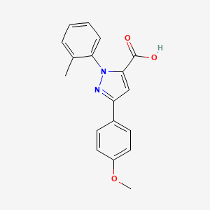 3-(4-Methoxyphenyl)-1-o-tolyl-1H-pyrazole-5-carboxylic acid