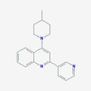 4-(4-Methylpiperidin-1-yl)-2-(pyridin-3-yl)quinoline