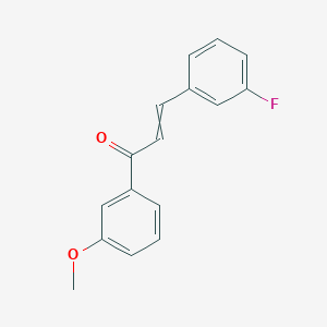 molecular formula C16H13FO2 B14865298 3-(3-Fluorophenyl)-1-(3-methoxyphenyl)prop-2-en-1-one 