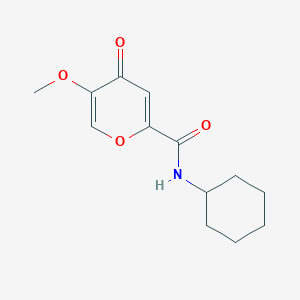 N-cyclohexyl-5-methoxy-4-oxo-4H-pyran-2-carboxamide