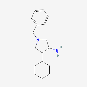 1-Benzyl-4-cyclohexylpyrrolidin-3-amine