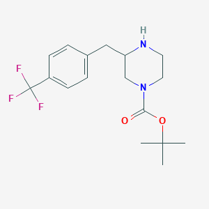 3-(4-Trifluoromethyl-benzyl)-piperazine-1-carboxylic acid tert-butyl ester