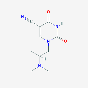 molecular formula C10H14N4O2 B14865351 1-(2-(Dimethylamino)propyl)-2,4-dioxo-1,2,3,4-tetrahydropyrimidine-5-carbonitrile 