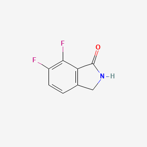 molecular formula C8H5F2NO B14865352 6,7-Difluoroisoindolin-1-one 